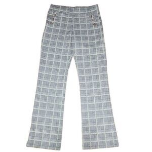 Betabrand Six Button Straight Leg Pull On Dress Pants